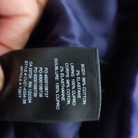 ARITZIA Babaton Blue Velvet Blazer 6 Gold Buttons Double Breast Chic glam retro - Picture 4 of 8